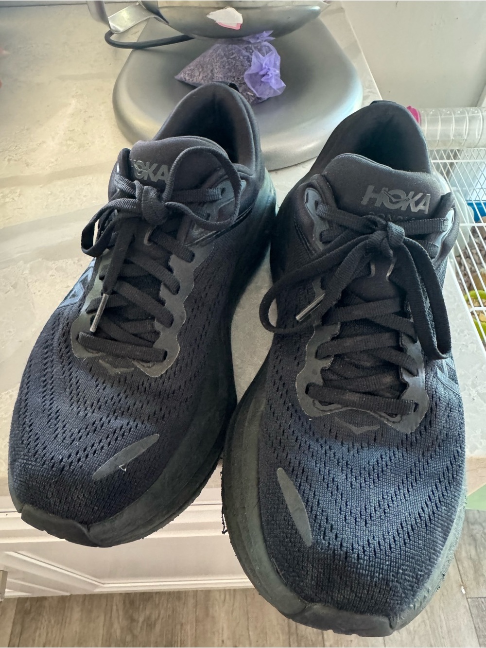 HOKA women’s black Running Shoes - Lightweight Cushioning